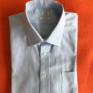 Ike Behar 100/% Woven Cotton Tuxedo Shirt
